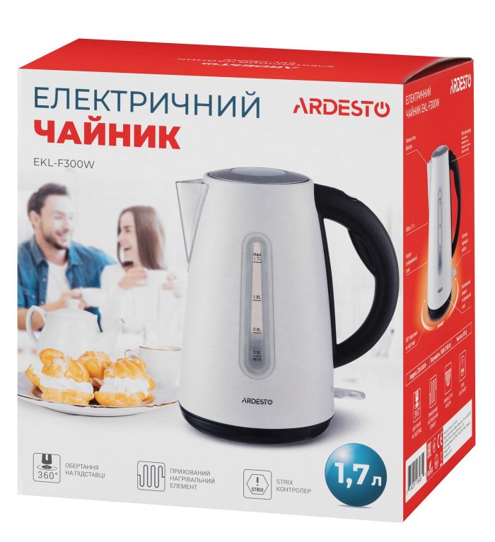 Електрочайник Ardesto EKL-F300W