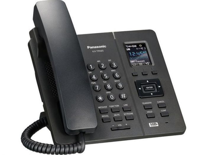 IP-Телефон Panasonic KX-TPA65RUB Black, для KX-TGP600RUB