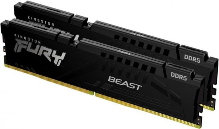 Модуль пам`яті DDR5 2х16GB/5200 Kingston Fury Beast Black (KF552C36BBEK2-32)