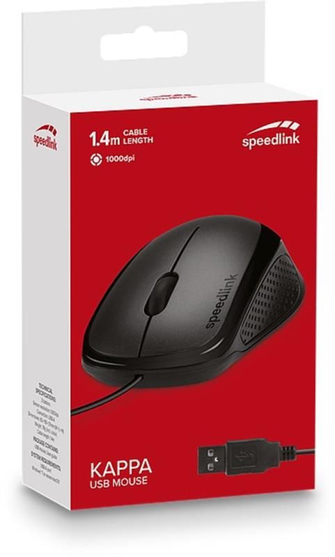 Мишка SpeedLink Kappa (SL-610011-BK) Black USB