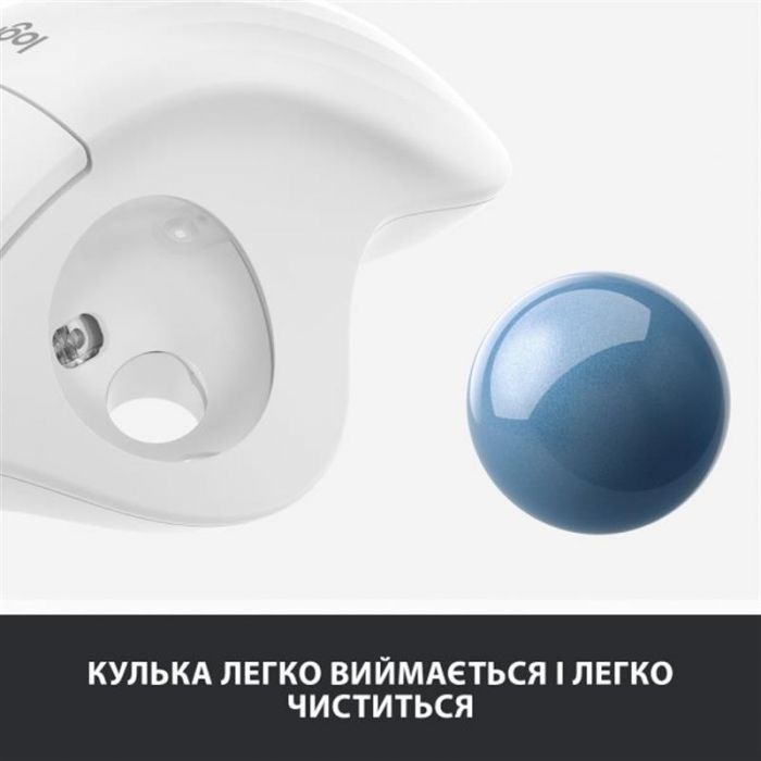 Мишка Bluetooth Logitech Ergo M575 White (910-005870)