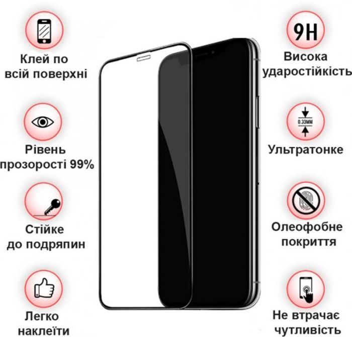 Захисне скло BeCover для Apple iPhone 14 Plus Black (707971)