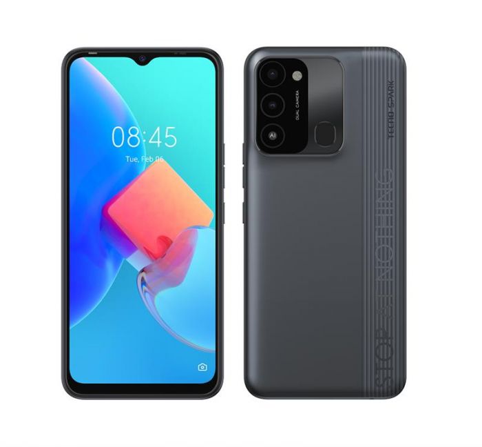 Смартфон Tecno Spark 8С (KG5k) 4/64GB Dual Sim Magnet Black (4895180777899)