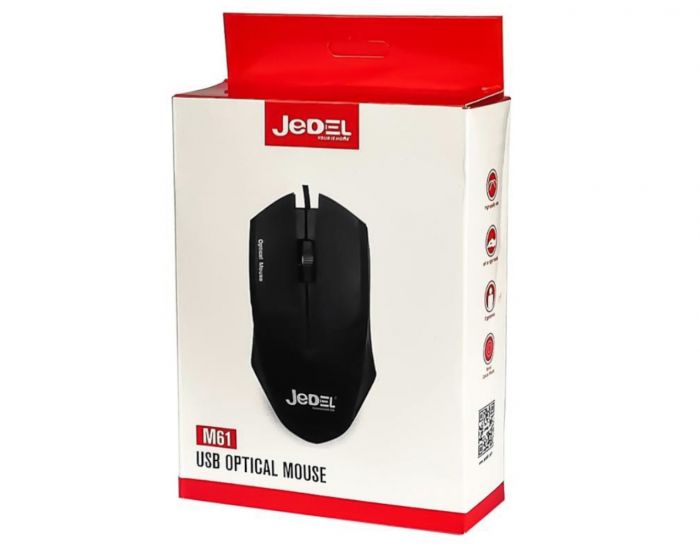 Мишка Jedel M61 Black USB