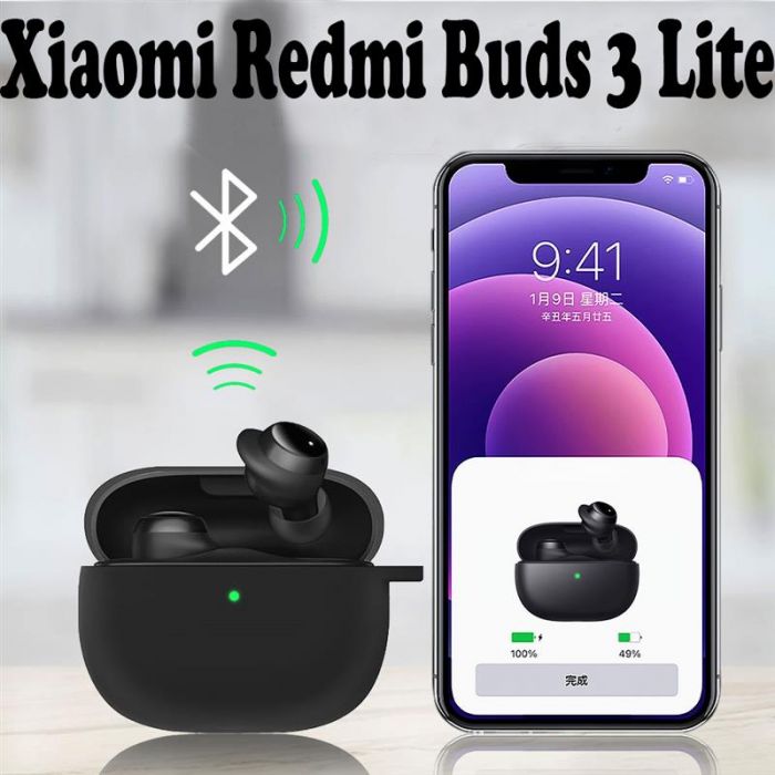 Чохол BeCover Silicon для Xiaomi Redmi Buds 3 Lite Black (707468)