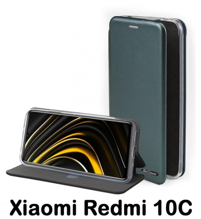 Чохол-книжка BeCover Exclusive для Xiaomi Redmi 10C Dark Green (707949)