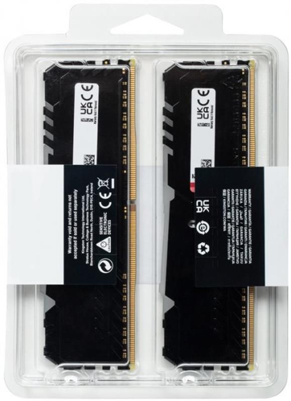Модуль пам`яті DDR4 2x32GB/2666 Kingston Fury Beast RGB (KF426C16BBAK2/64)