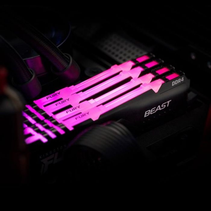 Модуль пам`яті DDR4 2x32GB/2666 Kingston Fury Beast RGB (KF426C16BBAK2/64)