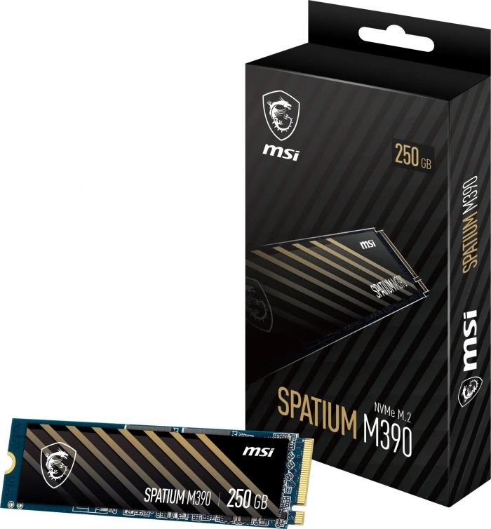 Накопичувач SSD  250GB MSI Spatium M390 M.2 2280 PCIe 3.0 x4 NVMe 3D NAND TLC (S78-4409PL0-P83)