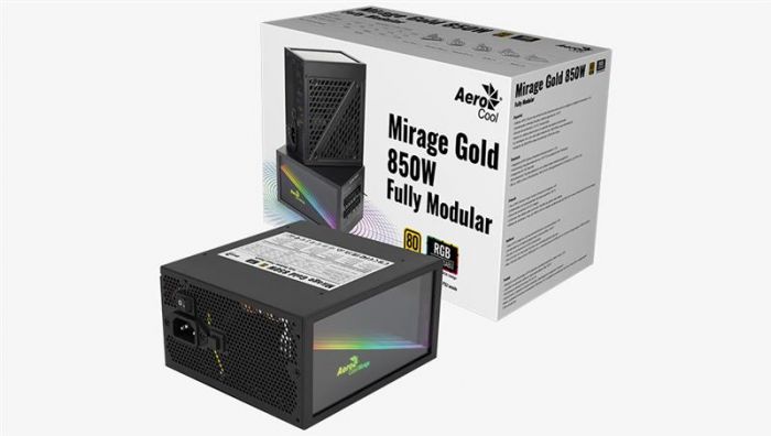 Блок живлення AeroCool Mirage Gold 850 Fully Modular (ACPG-MF85FEC.11) 850W