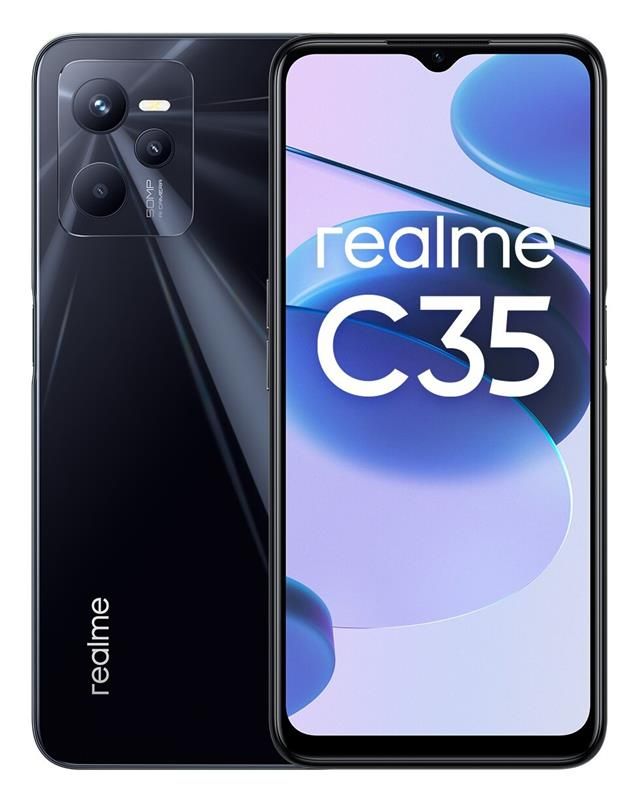 Смартфон Realme C35 4/64GB Dual Sim Glowing Black