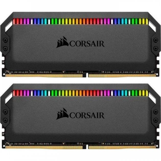 Модуль пам`ятi DDR4 2x8GB/3600 Corsair Dominator Platinum RGB Black (CMT16GX4M2K3600C16)