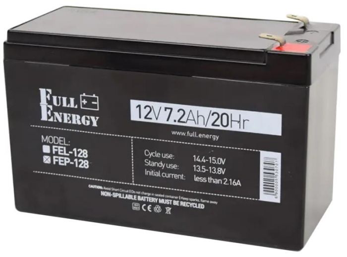 Акумуляторна батарея Full Energy FEP-128 12V 7.2AH (FEP-128) AGM