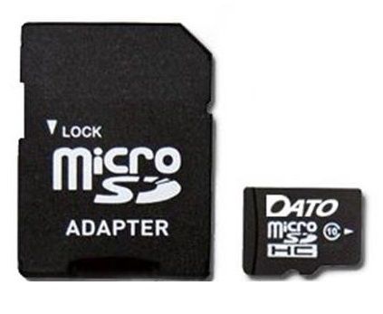 Карта пам`ятi MicroSDHC 8GB UHS-I Class 10 Dato + SD-adapter (DTTF008GUIC10)