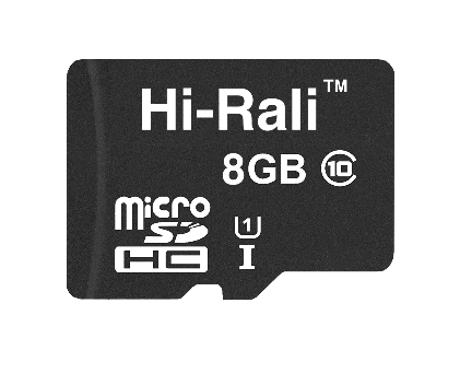 Карта пам`ятi MicroSDHC 8GB UHS-I Class 10 Hi-Rali (HI-8GBSD10U1-00)