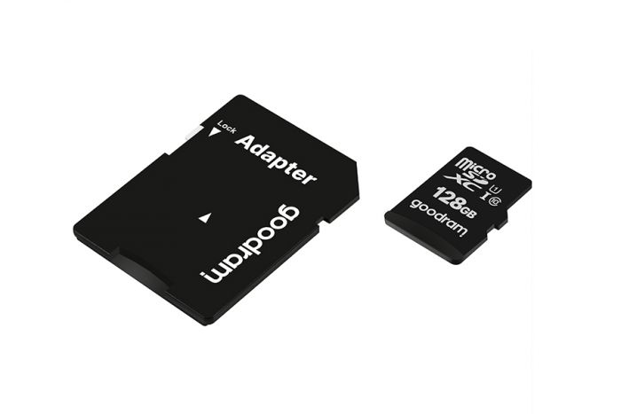 Карта пам`яті MicroSDXC 128GB UHS-I Class 10 Goodram + SD-adapter (M1AA-1280R12)