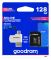 Карта пам`ятi MicroSDXC 128GB UHS-I Class 10 Goodram + SD-adapter + OTG Card reader (M1A4-1280R12)