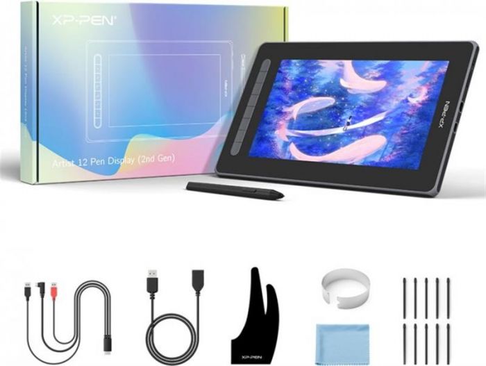 Графічний монітор XP-Pen Artist 12 Pen Display (2nd Gen) Pink (JPCD120FH_PK)