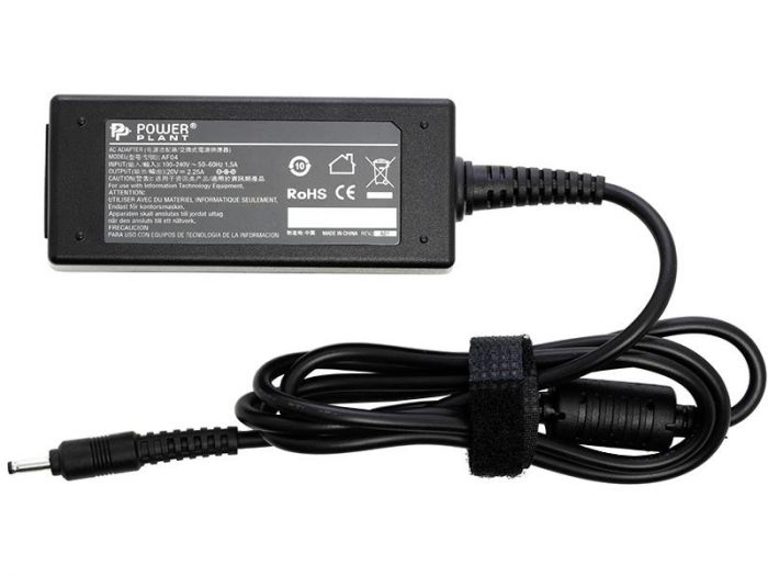 Блок живлення PowerPlant для ноутбука Lenovo 220V, 20V 45W 2.25A, 3.0х1.1мм (IB45H3011)