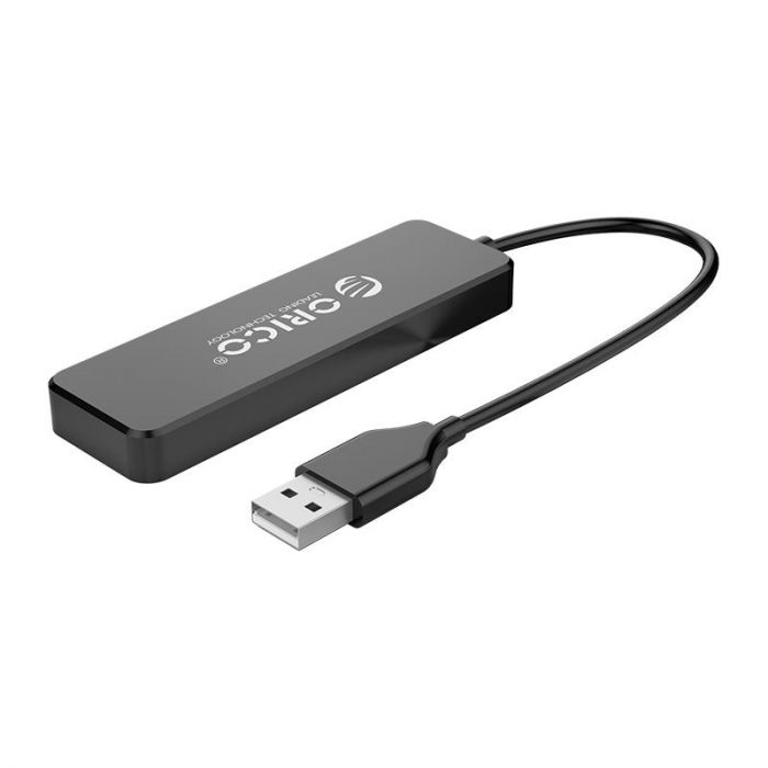 Концентратор USB2.0 Orico FL01-BK-BP 4хUSB2.0 Black (CA913237)