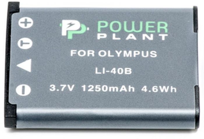 Акумулятор PowerPlant Olympus Li-40B, Li-42B, D-Li63, NP-45, NP-80, EN-EL10 1250mAh (DV00DV1090)