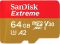 Карта пам`ятi MicroSDXC 64GB UHS-I/U3 Class 10 SanDisk Extreme R160/W60MB/s (SDSQXA2-064G-GN6GN)