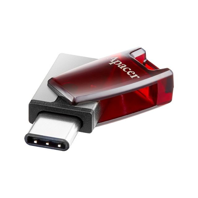 Флеш-накопичувач USB3.2 Type-C 32GB Apacer AH180 Red (AP32GAH180R-1)