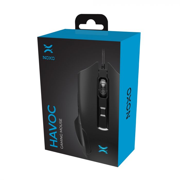 Миша Noxo Havoc Gaming mouse Black USB (4770070881934)