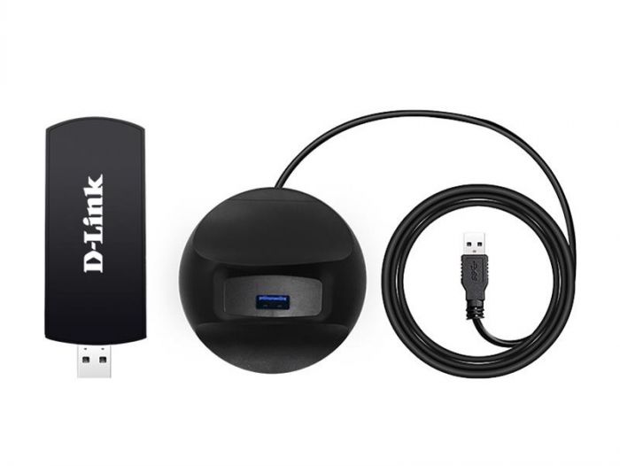 Бездротовий адаптер  D-Link DWA-192 802.11ac, USB