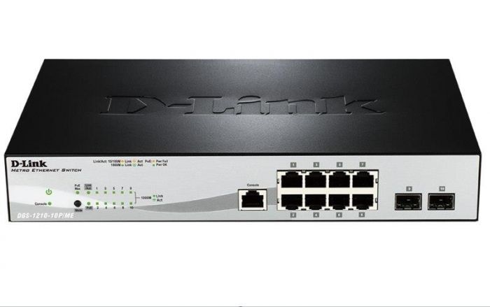 Комутатор D-Link DGS-1210-10P/ME