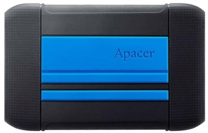 Зовнішній жорсткий диск 2.5" USB 1TB Apacer AC633 Black/Blue (AP1TBAC633U-1)