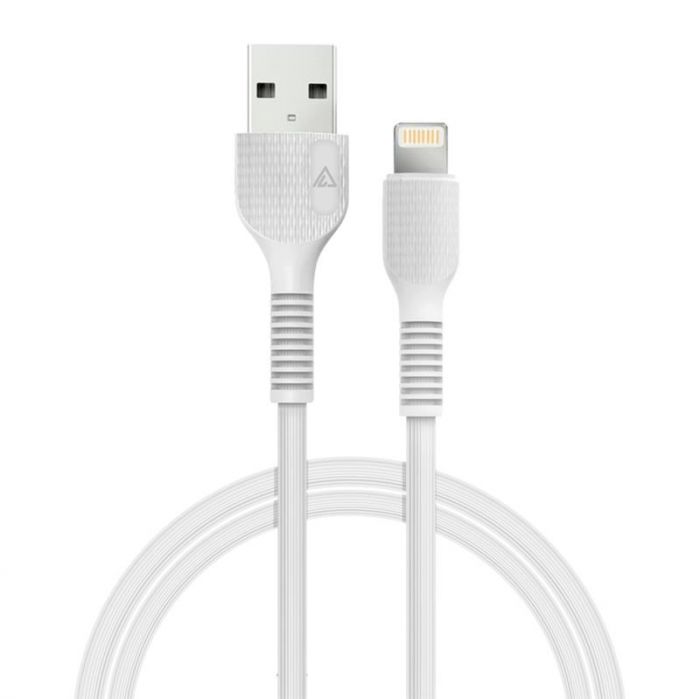 Кабель ACCLAB AL-CBCOLOR-L1WT USB - Lightning (M/M), 1.2 м, White (1283126518225)