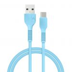 Кабель ACCLAB AL-CBCOLOR-T1BL USB-USB Type-C 1.2м Blue (1283126518249)