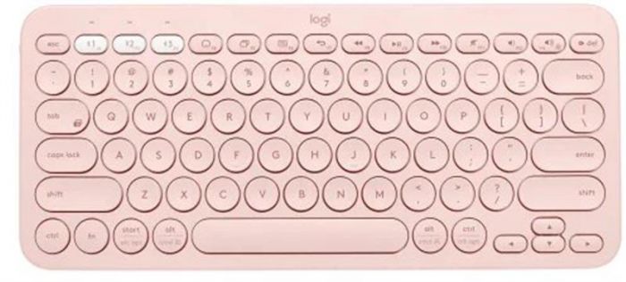 Клавіатура бездротова Logitech Wireless K380 for MAC UA Rose (920-010406)