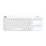 Клавіатура бездротова Logitech K400 Plus White (920-007146)