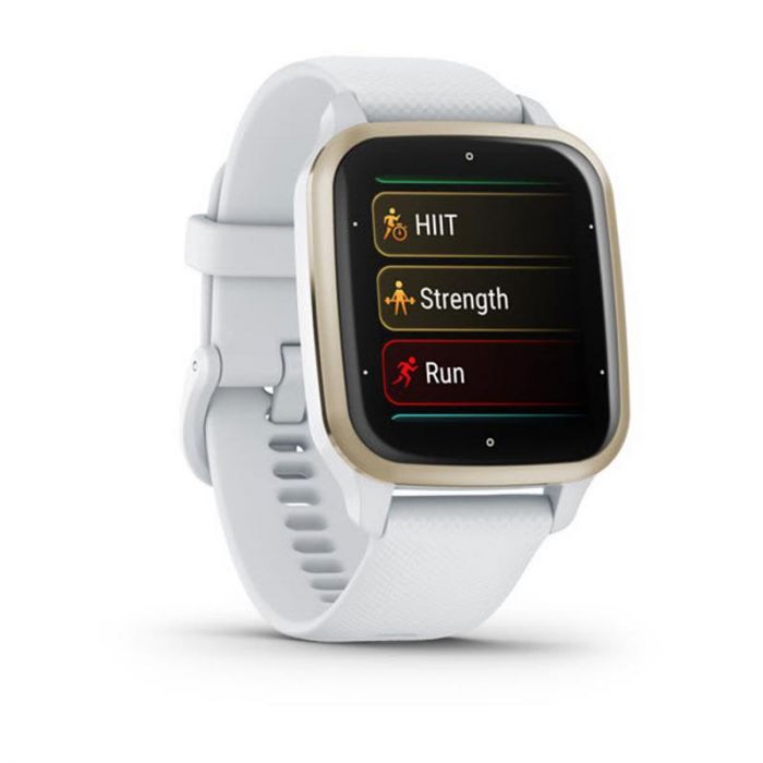 Смарт-годинник Garmin Venu Sq 2 White/Cream Gold (010-02701-01)