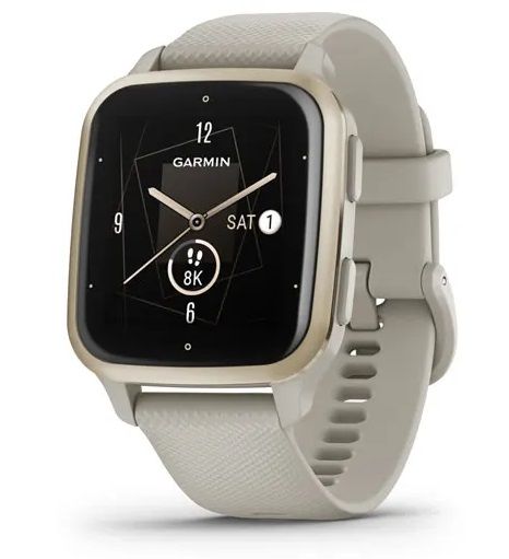 Смарт-годинник Garmin Venu Sq 2 Music Ivory/Peach Gold (010-02700-01)