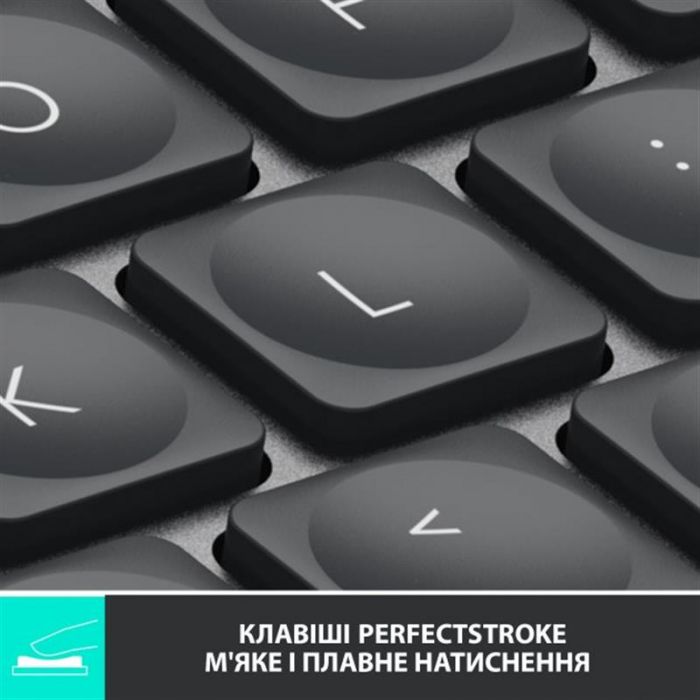 Клавіатура бездротова Logitech MX Keys Mini Wireless Illuminated Graphite (920-010498)