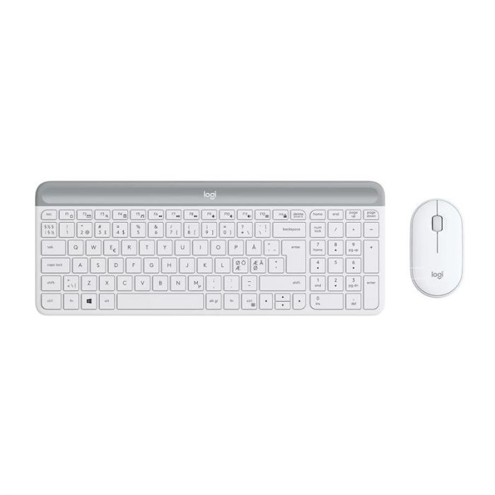 Комплект (клавіатура, мишка) бездротовий Logitech MK470 White USB (920-009205)