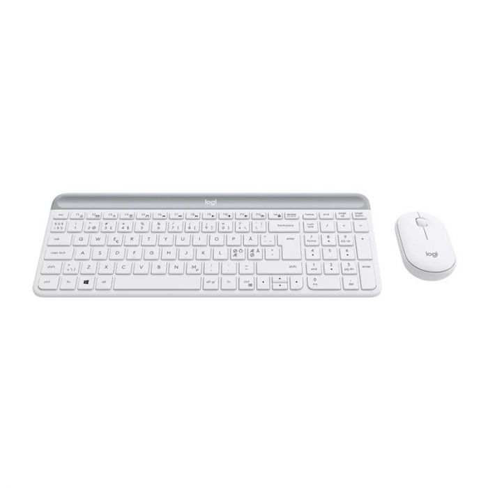 Комплект (клавіатура, мишка) бездротовий Logitech MK470 White USB (920-009205)