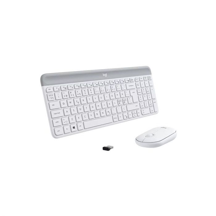 Комплект (клавіатура, мишка) бездротовий Logitech MK470 White USB (920-009205)