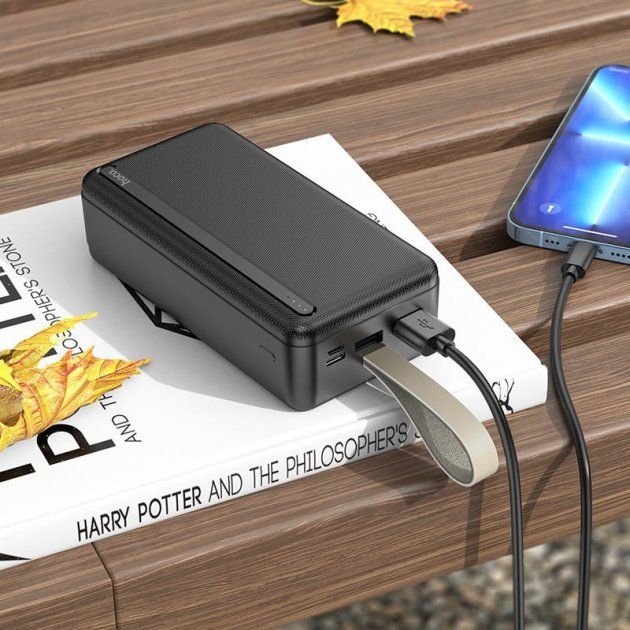 Універсальна мобільна батарея Hoco J91B 30000mAh Black (J91B-30)