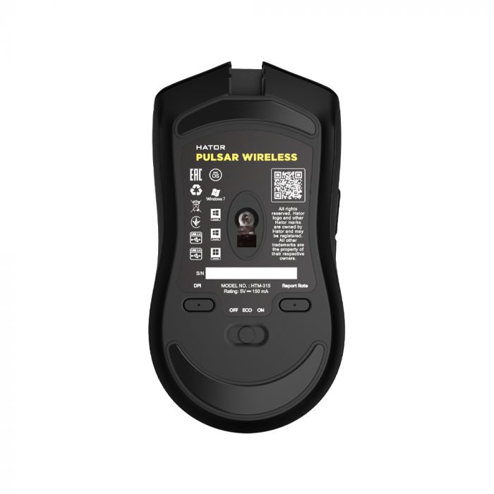 Мишка Hator Pulsar Wireless Black (HTM-315) USB
