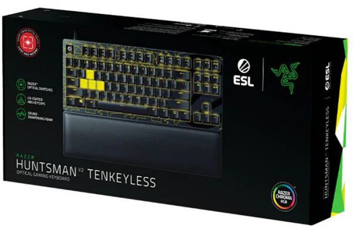 Клавіатура Razer Huntsman V2 Tenkeyless, Red switch, ESL Ed (RZ03-03941700-R3M1) Black USB