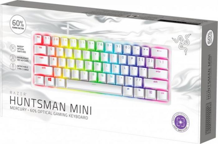 Клавіатура Razer Huntsman Mini Mercury Red Switch White (RZ03-03392200-R3R1)