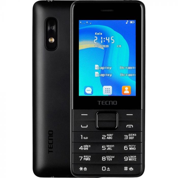 Мобiльний телефон Tecno T454 Dual Sim Black (4895180745973)