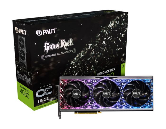 Відеокарта GF RTX 4080 16GB GDDR6X GameRock OC Palit (NED4080S19T2-1030G)