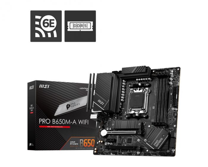 Материнська плата MSI Pro B650M-A WIFI Socket AM5