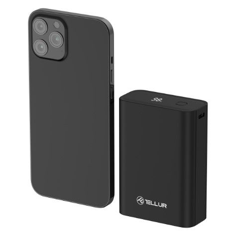 Універсальна мобільна батарея Tellur PD702 Compact Pro 20000mAh Black (TLL158371)