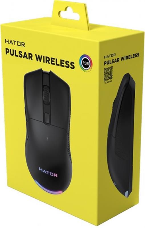 Мишка Hator Pulsar Wireless Black (HTM-315) USB